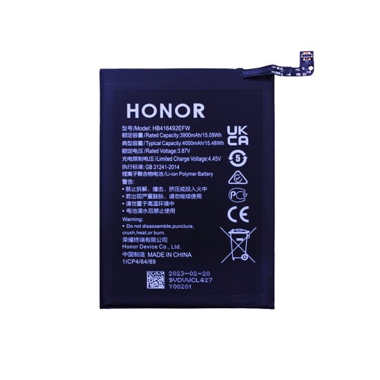 Battery HB416492EFW for Huawei Honor X8 4000mAh